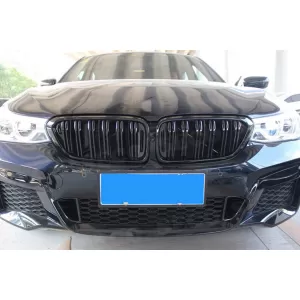 Double slat kidney grilles in black lacquer suitable for BMW 6 Series GT G32 2017-2020
