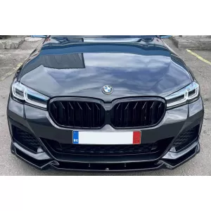 Dupla lamellás vese hűtőrács fényes fekete színben BMW 5-ös G30 sedan, G31 touring modellekhez 2020-tól-image-6145793