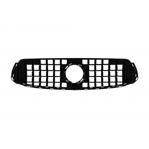 Grille style GT chrome/noir adaptée pour Mercedes GLC SUV X253, GLC Coupe C253 après 2019 avec ouverture pour caméra-image-6145859