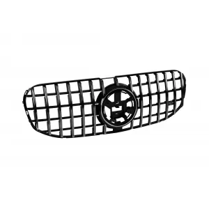 Chrome/black GT style grille suitable for Mercedes GLS X167 2020-2023 with camera opening
