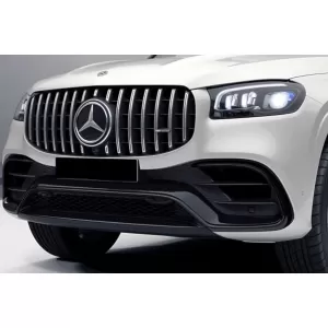 Chrome/black GT style grille suitable for Mercedes GLS X167 2020-2023 with camera opening