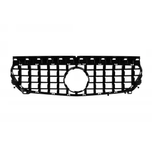 Chrome/black GT style grille suitable for Mercedes CLA C117 2013-2018 without camera opening