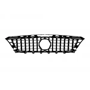 Grille type GT laqué noir adapté pour Mercedes CLS C218 2011-2014 sans ouverture pour caméra-image-6146031