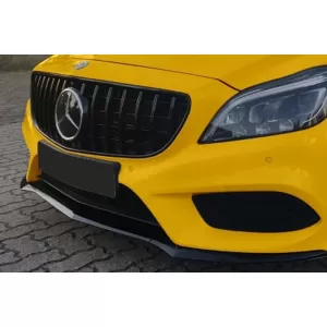 Grille type GT laqué noir adapté pour Mercedes CLS C218 2015-2018 avec ouverture pour caméra-image-6146039