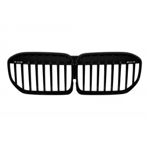 Single rib kidney grilles in black lacquer suitable for BMW 7 Series G11, G12 after 2020