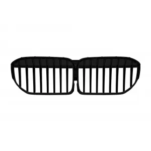 Single rib kidney grilles in black lacquer suitable for BMW 7 Series G11, G12 after 2020
