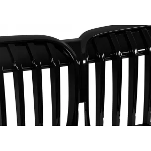 Single rib kidney grilles in black lacquer suitable for BMW 7 Series G11, G12 after 2020