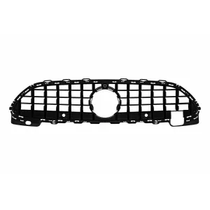 Grille type GT laqué noir adapté pour Mercedes Classe C W206 berline, S206 break après 2021, adapté pour le pare-chocs du pack sportif A Design-image-6146240