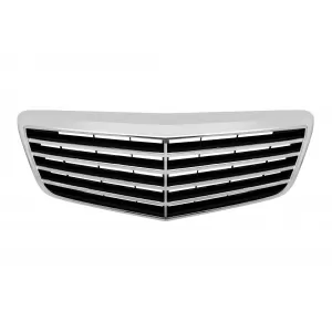 Chrome/black grille suitable for Mercedes E-Class W211 2007-2009