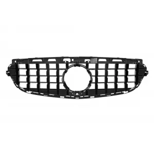 Grille type GT laqué noir adapté pour Mercedes E-Class W212 2014-2016-image-6146252