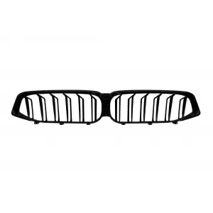 Double slat kidney grilles in black lacquer suitable for BMW 6 Series GT G32 after 2020
