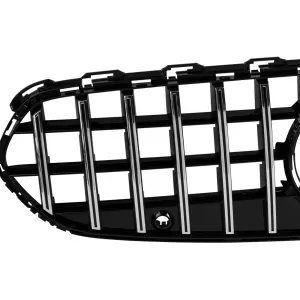 Grille style GT chromé/noir adapté pour Mercedes Classe C W206 berline, S206 break après 2021 pour pare-chocs standard ou Avantgarde-image-6146342