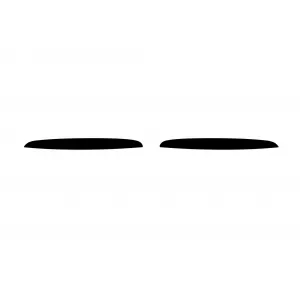 Double slat kidneys in black lacquer suitable for BMW 3 Series E90 sedan, E91 touring 2005-2008