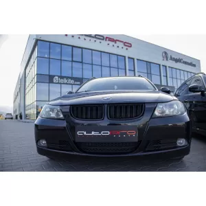 Double slat kidneys in black lacquer suitable for BMW 3 Series E90 sedan, E91 touring 2005-2008
