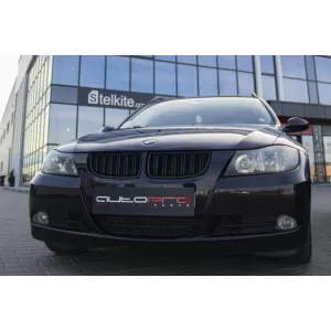Double slat kidneys in black lacquer suitable for BMW 3 Series E90 sedan, E91 touring 2005-2008