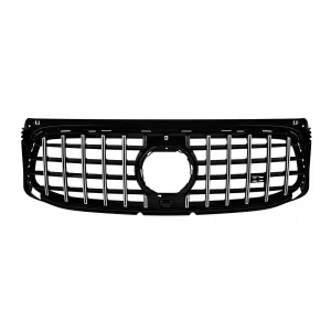 Chrome/black GT style grille suitable for Mercedes GLB X247 2020-2023 for A Design bumper