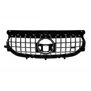 Chrome/black GT style grille suitable for Mercedes GLA H247 after 2020 with standard bumper