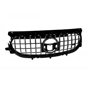 Chrome/black GT style grille suitable for Mercedes GLA H247 after 2020 with standard bumper