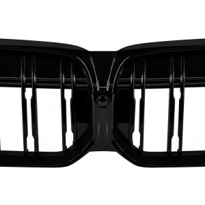 Double slat kidneys in black lacquer suitable for BMW 3 Series G20 sedan, G21 touring after 2022