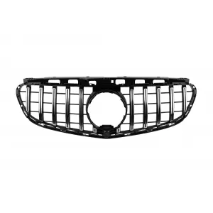 Chrome/black GT style grille suitable for Mercedes E-Class W212 sedan, S212 estate 2014-2016