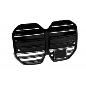 Double slat kidneys in black lacquer suitable for BMW i4 G26 after 2022