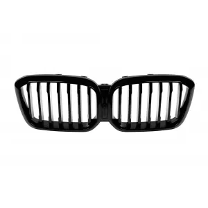image-68-Single rib kidneys suitable for BMW X3 G01 2021-2024, black lacquer