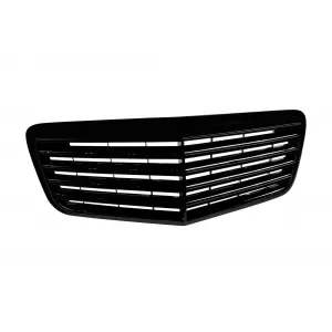Black lacquer grille suitable for Mercedes E-Class W211 sedan, wagon 2007-2009