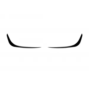 image-10-Aero splitters suitable for front 63 bumper of Mercedes C-Class W206, S206 after 2021, black lacquer