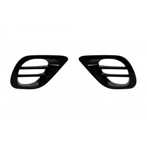 image-14-Aero add-ons for side grilles suitable for front A Design-Line bumper of Mercedes E-Class W213, S213 2019-2022, black lacquer