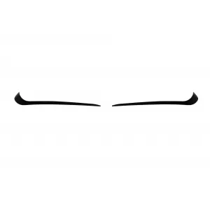 Aero upper splitters suitable for front CLA45 bumper of Mercedes CLA C117 2013-2019, black lacquer