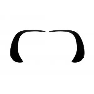 Aero strips suitable for front A Design-Line of Mercedes GLC X253 2020-2023, black lacquer