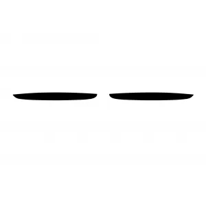 Single rib kidney grilles in black lacquer suitable for BMW 3 Series E90, E91 2005-2007