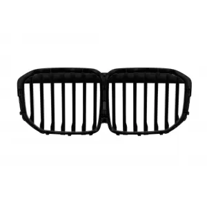 Single ribbed kidney grilles in matte black suitable for BMW X7 G07 2018-2022