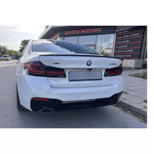 M5 Style spoiler suitable for trunk for BMW 5 Series G30 sedan 2017-2020, black lacquer