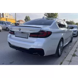 M5 Style spoiler suitable for trunk for BMW 5 Series G30 sedan 2017-2020, black lacquer