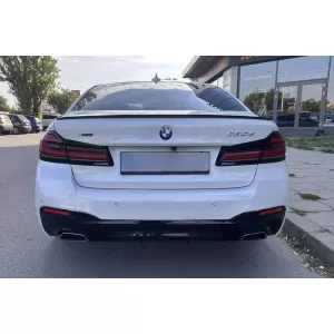 M5 Style spoiler suitable for trunk for BMW 5 Series G30 sedan 2017-2020, black lacquer