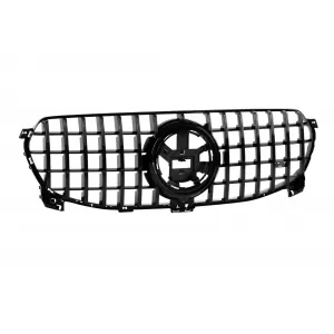 Grille de type GT laqué noir adapté au pack Offroad de la Mercedes GLE W167 2019-2023-image-6146839