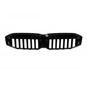 Grilles de calandre illuminées Iconic Glow avec lames simples adaptées pour BMW Série 3 G20, G21 après 2023, laqué noir-image-6146850
