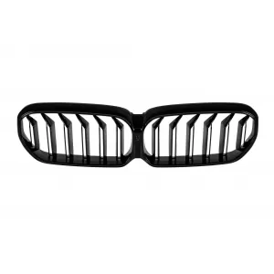 Iconic Glow illuminated kidney grilles suitable for BMW 5 Series G30, G31 2020-2023, black lacquer