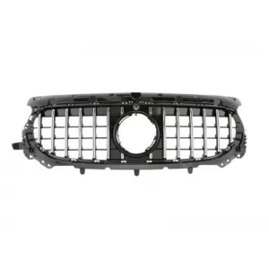 Chrome/black GT style grille suitable for Mercedes GLA H247 after 2024 with standard bumper