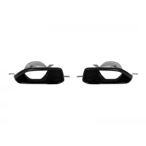image-75-Tuning kipufogóvég BMW 3-as G20, G21 2022-től, fekete lakk, M diffúzoros modellekhez