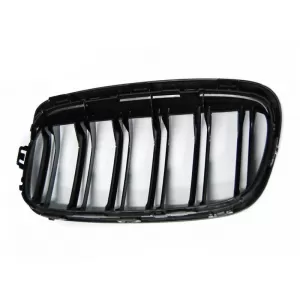 Double ribbed kidney grilles in black lacquer suitable for BMW 2 Series F45 Active Tourer, F46 Gran Tourer 2014-2018-image-6146941