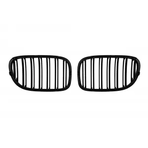 Black kidney grilles suitable for BMW 7 Series F01 short wheelbase, F02 long wheelbase 2008-2015