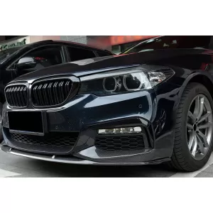 Grilles à double nervure de type M5 en laque noire adaptées pour BMW Série 5 G30 berline, G31 touring 2017-2020-image-6146957