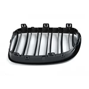 Double slat kidneys in black lacquer suitable for BMW 1 Series E81, E82, E87, E88 2007-2011