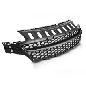 Grille type OPC noir mat adaptée pour Opel Corsa E 2014-2019-image-6146979