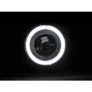 Fog light kit with angel eyes suitable for Mini Cooper R55/R56/R57/R58/R59/R60 chrome, left + right