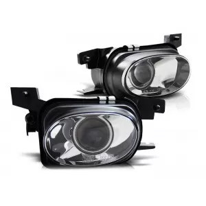 A Design fog light kit with lens suitable for Mercedes E-Class W211 2003-2006 chrome, left + right