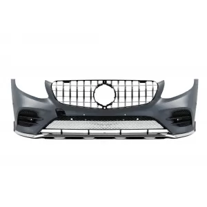 Front A Design line bumper suitable for Mercedes GLC SUV X253, GLC Coupe C253 2015-2019 with chrome/black GT grille