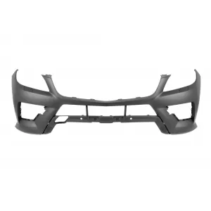 Front A Design Line bumper suitable for Mercedes ML W166 2011-2015 with chrome/black 3-spoke grille
